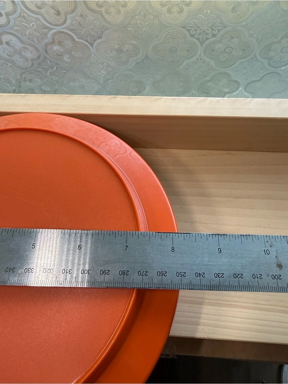 Vintage Tupperware Round 2-Piece Container Set Orange Made in USA MCM